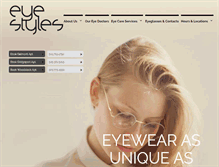 Tablet Screenshot of eyestylesllc.com